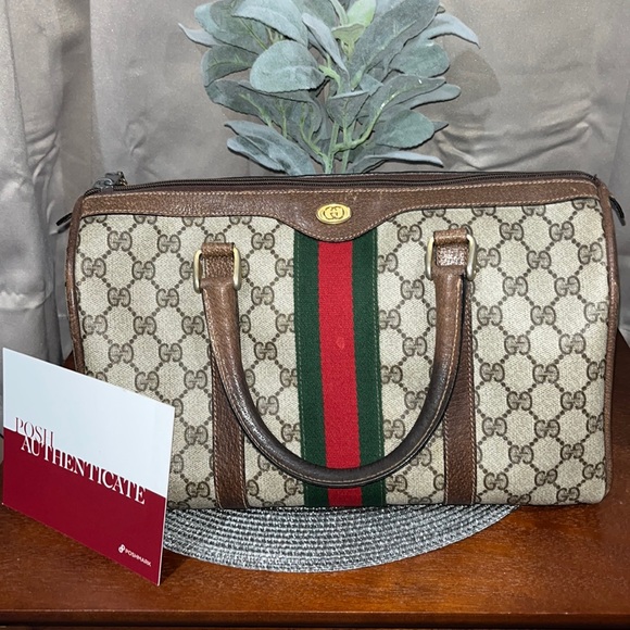 💼 Vintage Gucci Boston Bag 💼 - Picture 1 of 15
